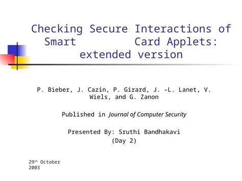 smart card applet not running|9 Packaging and Deploying Your Application .